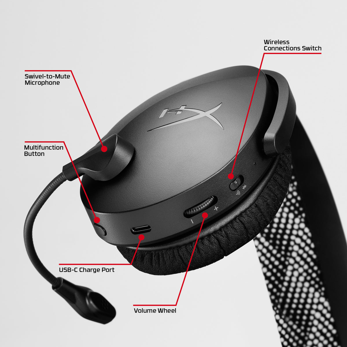 HyperX Cloud Jet - Wireless Gaming Headset (Light Blue)