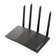 Asus RT-AX55 AX1800 Dual Band WiFi 6 (Black) Router supporting MU-MIMO and OFDMA technology, with AiProtection Classic network security powered by Trend Micro™, compatible with ASUS AiMesh WiFi system